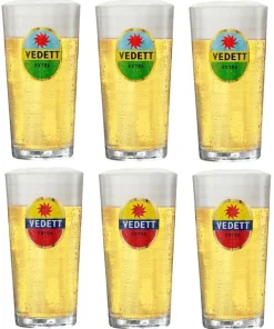 Vedett Bierglazen Extra - 330 ml - 6 stuks