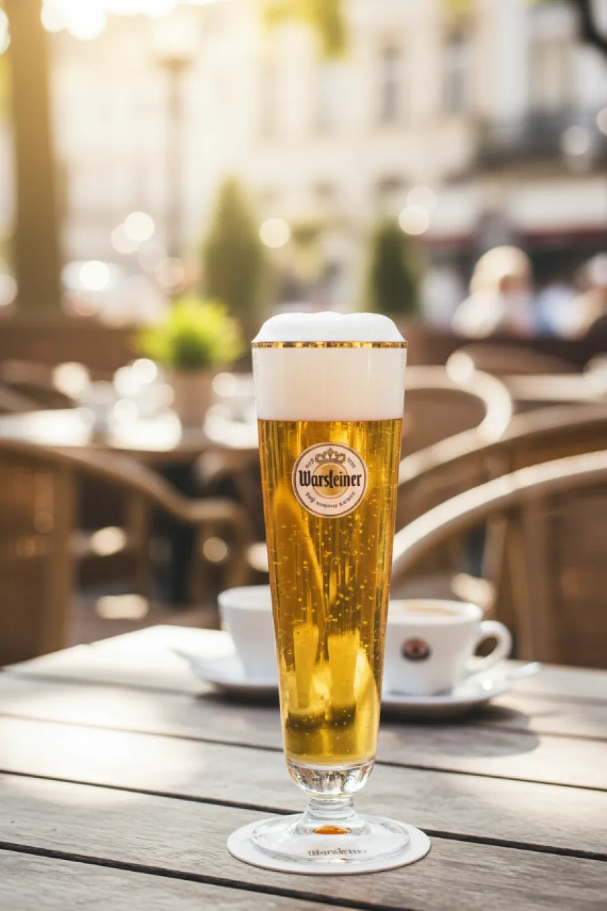 Warsteiner Bierglazen op Voet - 200 ml - 6 stuks