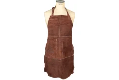 White Fire BBQ Schort & Handschoenen Leer - Bruin - 3-delig