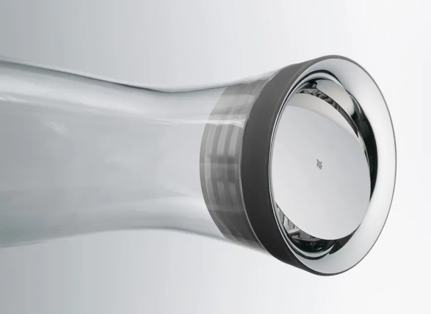 WMF Karaf / Waterkaraf - Basic - Drupvrij - Zwart / Zilver - 1 liter