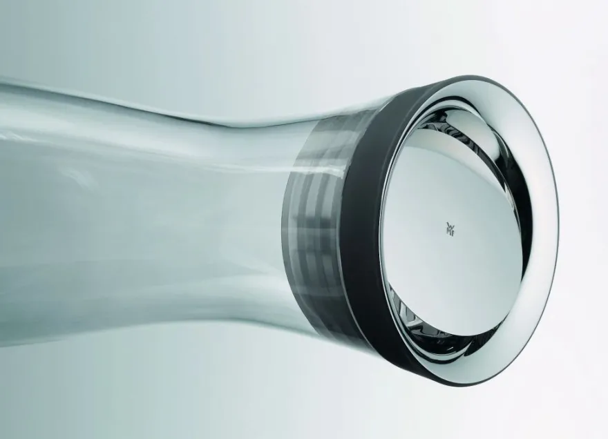 WMF Karaf / Waterkaraf - Basic - Drupvrij - Zwart / Zilver - 1 liter