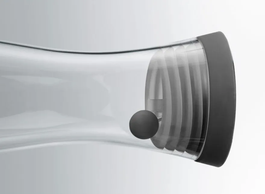 WMF Karaf / Waterkaraf - Basic - Drupvrij - Zwart / Zilver - 1 liter