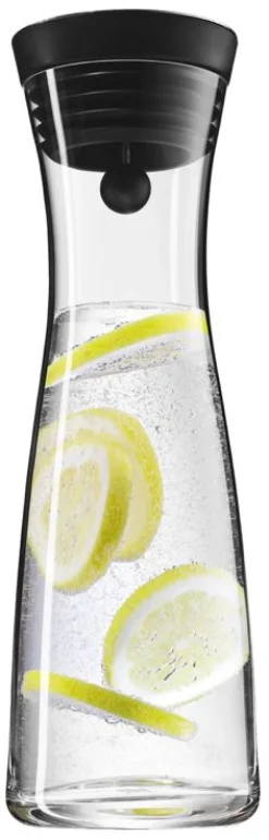 WMF Karaf / Waterkaraf - Basic - Drupvrij - Zwart / Zilver - 1 liter
