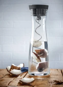 WMF Karaf / Waterkaraf - Basic - Drupvrij - Zwart / Zilver - 1 liter
