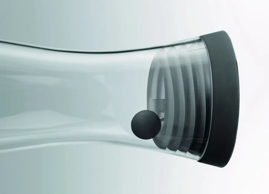 WMF Karaf / Waterkaraf - Basic - Drupvrij - Zwart / Zilver - 1 liter