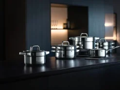WMF Pannenset Compact Cuisine - 5 Delig - Kookpan ø 16, 16, 20 en 20 cm en Steelpan ø 14 cm