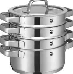 WMF Pannenset Compact Cuisine 5-Delig Inclusief GRATIS Cookinglife Kookgerei set - Kookpan ΓΈ 16, 16, 20 en 20 cm en Steelpan ΓΈ 14 cm