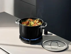 WMF Pannenset Fusiontec 2.0 Mineral Pro Zwart 4-delig - Kookpan ø 16, 20, 24 cm & Steelpan ø 16 cm