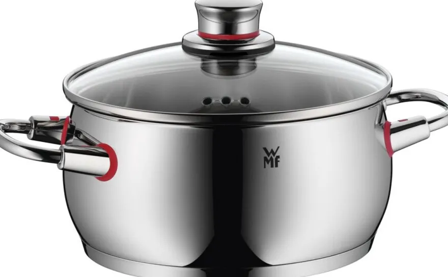 WMF Pannenset Quality One - RVS - 5 Delig - Kookpan ø 16, 20, 20 en 24 cm en Steelpan ø 16 cm