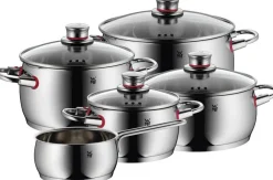 WMF Pannenset Quality One - RVS - 5 Delig - Kookpan ø 16, 20, 20 en 24 cm en Steelpan ø 16 cm