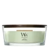 WoodWick Geurkaars Ellipse Matcha Zest - 9 cm / 19 cm - Geurkaars in Glas - Houten Lont