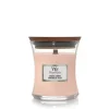 WoodWick Geurkaars Mini Coastal Sunset - 8 cm / ø 7 cm - Geurkaars in Glas - Houten Lont