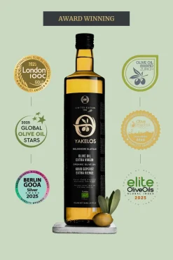 Yakelos Biologische Extra Vierge Olijfolie 500 ml