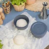 ZiiPa Pizzadeeg doos - ø 16 cm / 250 gram - Leisteen - 6 stuks