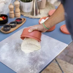 ZiiPa Pizzadeeg doos - ø 16 cm / 250 gram - Terracotta - 6 stuks