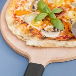 ZiiPa Serveerplank / Pizzaplank Sora Beukenhout Antraciet - ø 31 cm