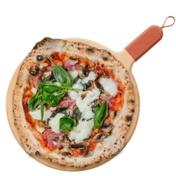 ZiiPa Serveerplank / Pizzaplank Sora Beukenhout Terracotta - ø 31 cm