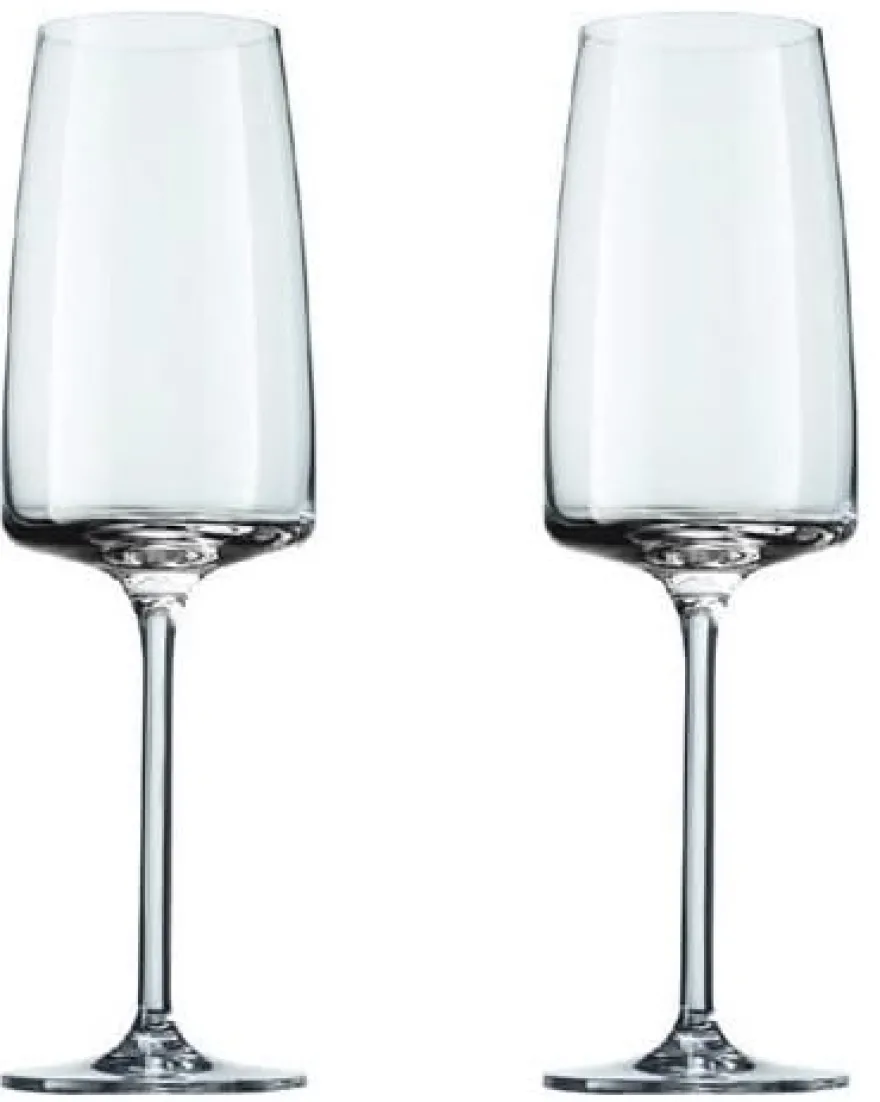 Zwiesel Glas Champagneglazen - Flutes - Vivid Senses Light & Fresh - 380 ml - 2 stuks