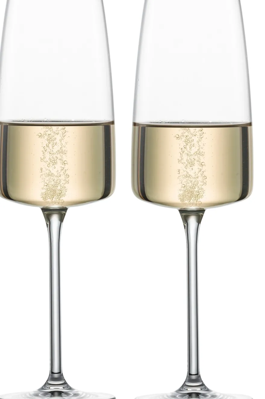 Zwiesel Glas Champagneglazen - Flutes - Vivid Senses Light & Fresh - 380 ml - 2 stuks